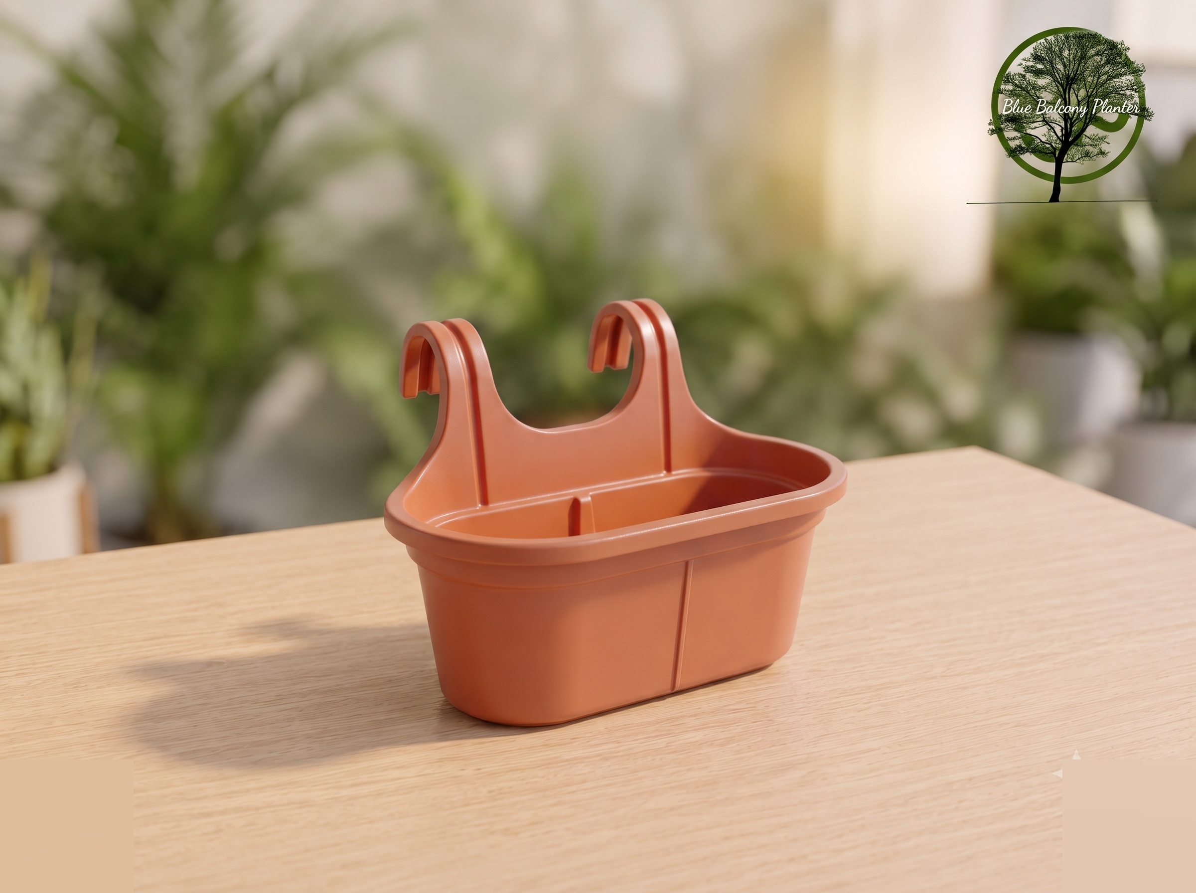 5*14 Inch Hanging Red Plastic Pot